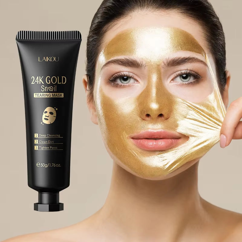 LAIKOU — Mascarilla peel-off de oro 24K y sakura